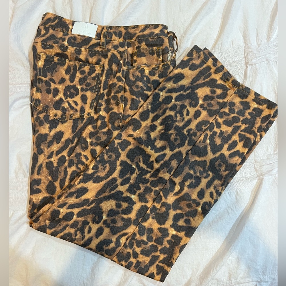 Cheetah print pants